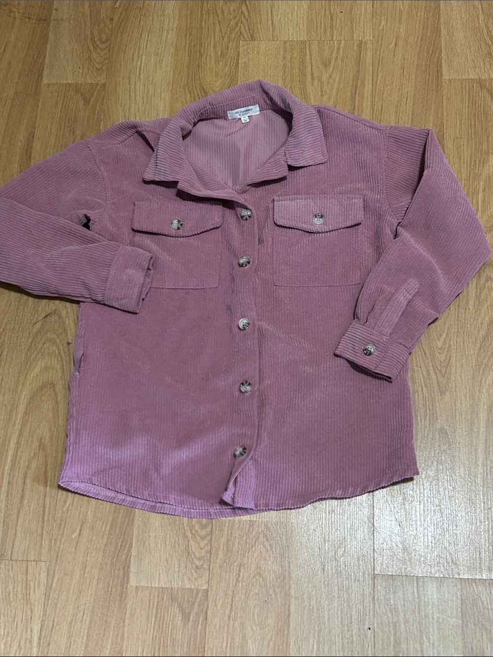 Corduroy Shacket Jacket in Dusty Rose - Girl’s Medium
